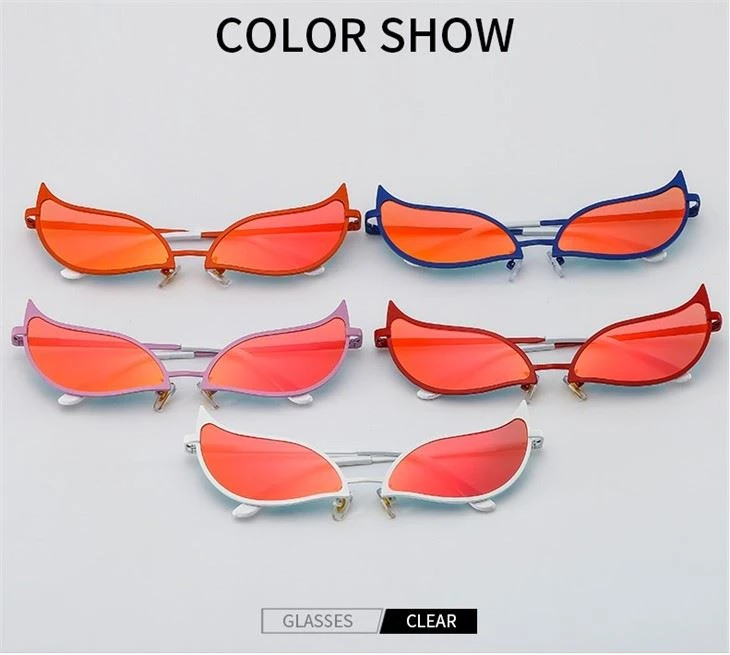 Sexy Retro Mirror Cat Eye Sunglasses